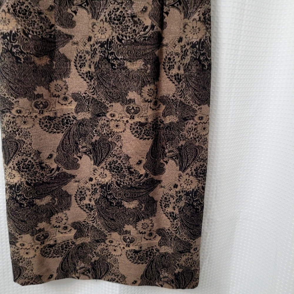 NWT Andre Oliver Sz 8 Blk/Gold Formal Holiday. Dress